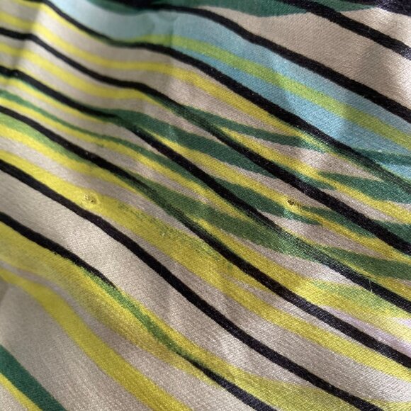 Gorgeous Harve Benard Green/Black Abstract Geometric 100% Silk Rectangle Scarf - Picture 6 of 7